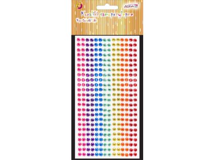 Kamínky samolepící barevné na blistru