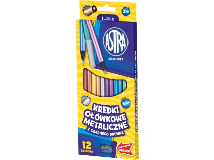 ASTRA pastelky metal 12 barev