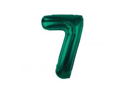 Balónek fóliový BEAUTY&CHARM 85 cm lahvově zelený "7"