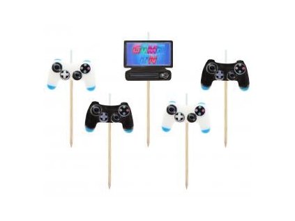 Dortové svíčky pikery 5 ks - Game