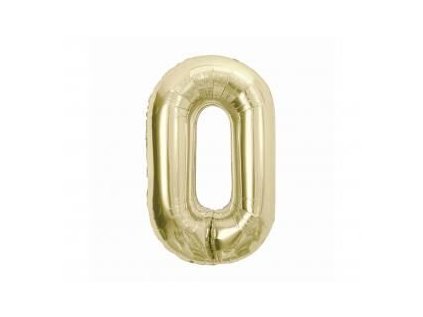 Balónek fóliový BEAUTY&CHARM 85 cm champagne "0"