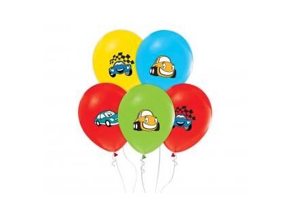 Balónky latexové 30 cm 5 ks AUTA