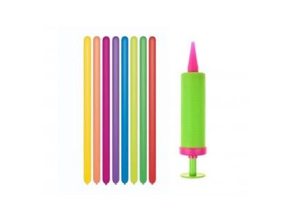 Sada 10 ks tvarovacích balónků s pumpičkou