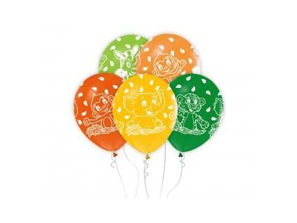 Balónky latexové 30 cm 5 ks Zvířátka