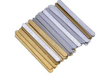 Dřívka zlaté a stříbrné 11,5 cm 50 ks