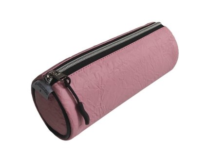 Pouzdro EKO kůže DIAMOND kulaté růžové