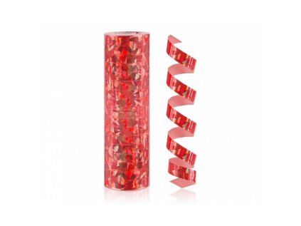 Serpentýna hologram 4m červená