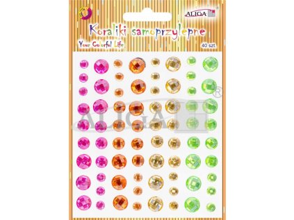 Kamínky samolepící - drahokamy
