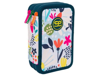 Penál 3 zipy Jumper Sunny Day - vybavený