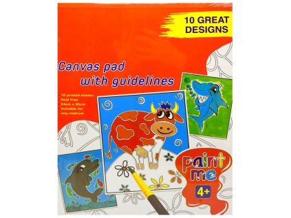 Plátno A4 10 listů s předlohou