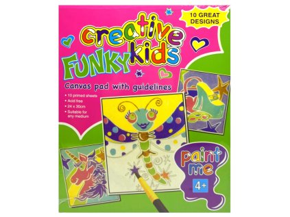 Plátno A4 10 listů s předlohou