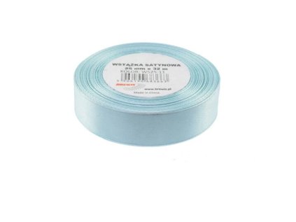 Atlasová stuha 25 mm modrá - 11