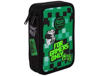Penál 2 zipy Jumper Game Zone - vybavený