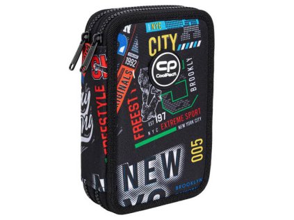 Penál 2 zipy Jumper Big City - vybavený