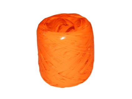 Stuha RAFFIA XXL 20m/12.5mm oranžová