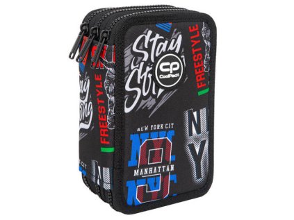 Penál 3 zipy Jumper Big City - vybavený