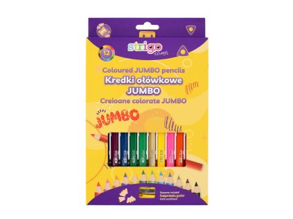 Pastelky trojhranné STRIGO JUMBO 12ks
