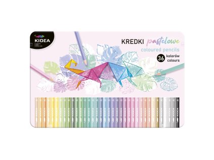 DRF KIDEA pastelky troj. metalbox 36b.
