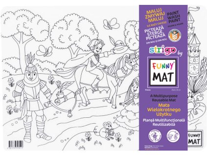 Podložka na kreslení FUNNY MAT - Princezny + pastelky zdarma