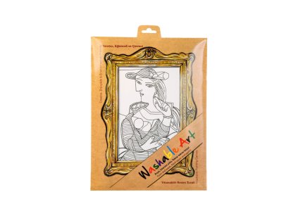 Plátno na kreslení FUNNY MAT - Pablo Picasso + pastelky zdarma