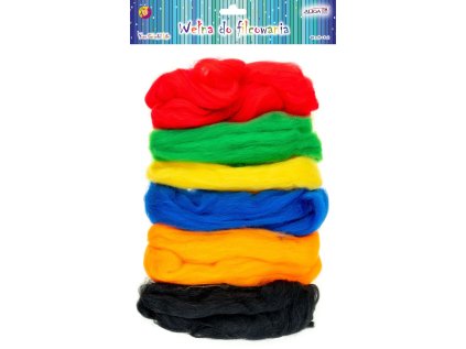 Vlna k plstění 6 barev po 8 g