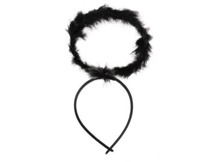 Párty čelenka - černá svatozář