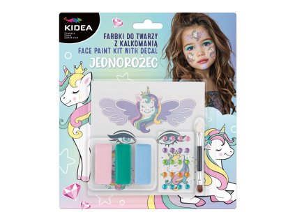Barvy na obličej - UNICORN s tetováním a samolepkami