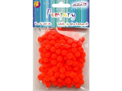 Bambule oranžové 1 cm 120 ks