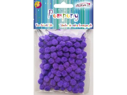 Bambule fialové 1 cm 120 ks