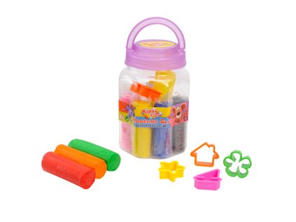 Plastelína / modelína NARA sada 8 barev s tvořítky