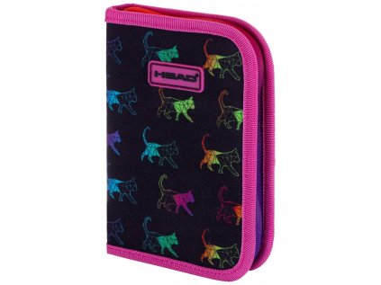 Penál 1 zip Rainbow Kitty - prázdný 1 zip 2kl