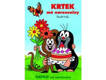 Omalovánky A4 - Krtek má narozeniny