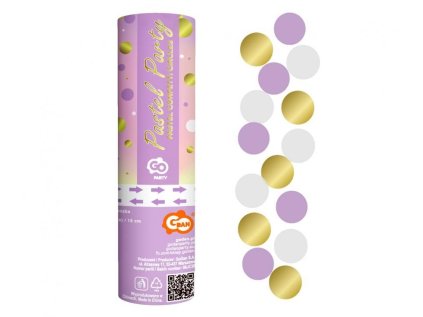 Vystřelovací konfety 15 cm kolečka