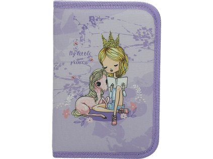 Penál 1 zip 2 klopy prázdný Fairy