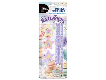 Trojhranné tužky a pryže s vůní 3 ks