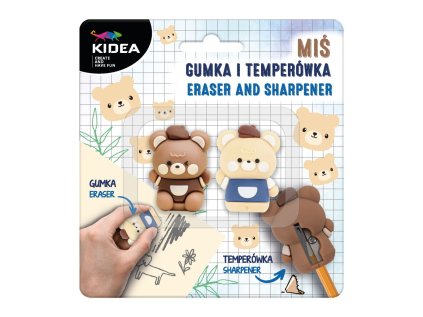 Pryž a ořezávátko na blistru - Medvěd