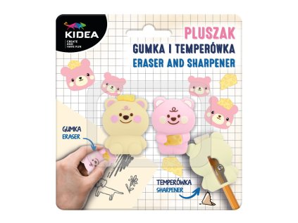 Pryž a ořezávátko na blistru - Plyšák