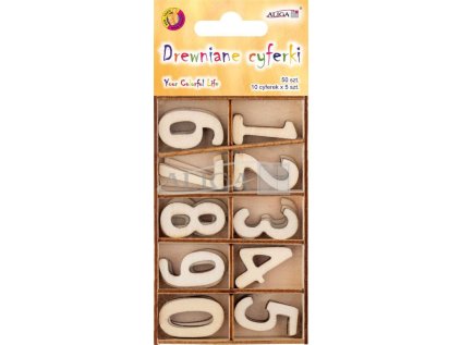 Dřevěná písmenka 50ks