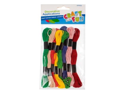 Bavlnky barevný mix 8 ks