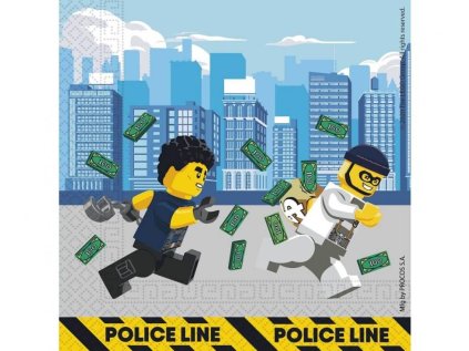 Ubrousky 33 x 33 cm 20 ks Lego City