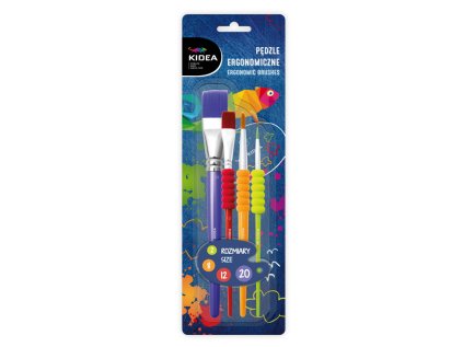 Sada ergonomických štětců 4 ks