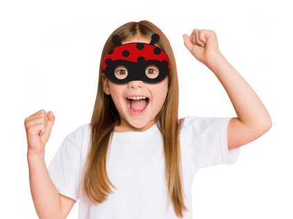 Maska filcová - škraboška Beruška