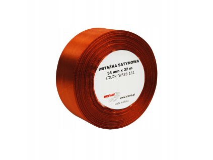 Atlasová stuha 12 mm měděná - 161