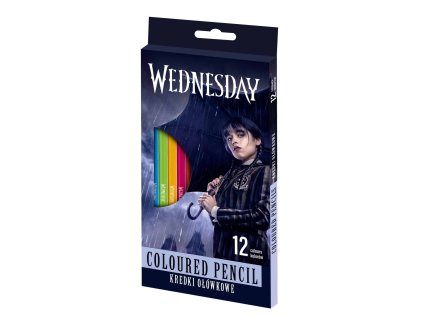 Wednesday pastelky trojhranné 12 barev
