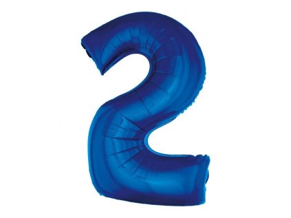 GD balónek fóliový 92cm "2" modrý