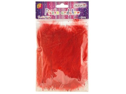 ALIGA peříčka P-080 50ks červená