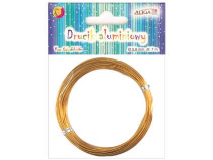 ALIGA drátek DA-3633 zlatý 0,8mm