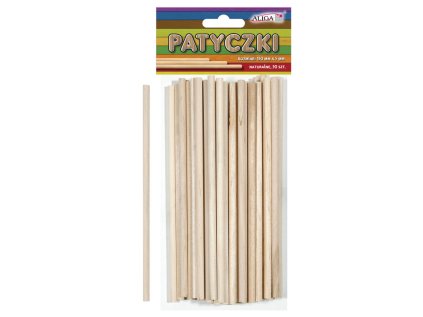 ALIGA dřívka PK-0104 natur 50ks kulaté