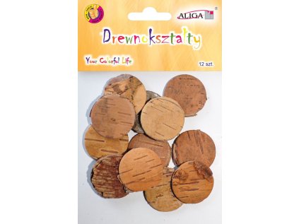 ALIGA dřevěné tvary PJ3242 12ks kolečka