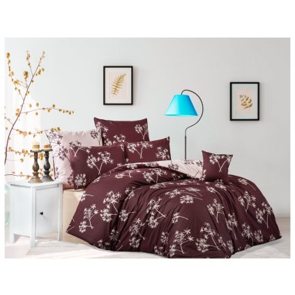 33821 bavlnene povleceni idil burgundy bedtex